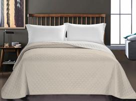 lovatieses 220x240 - DecoKing Axel Bedcover Beige/White 220x240 - 3 nuotrauka