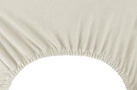 paklode su guma 140x200 - DecoKing Amber Bedsheet 120-140x200 Cream - 3 nuotrauka