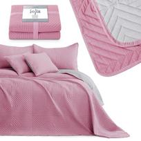 lovatiese 240x260 - Lovatiesė AmeliaHome Softa Pale Pink/Pearl Silver, 240x260 cm - 5 nuotrauka