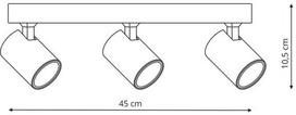 nukreipiamas sviestuvas - Light Prestige Snow 3 GU10 50W White - 2 nuotrauka