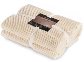 mikrofibra - DecoKing Henry Blanket Cream 70x150 - 2 nuotrauka