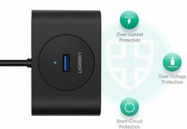 usb ilgintuvas 5m - UGREEN 20290 USB Hub - 3 nuotrauka