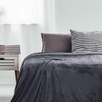 mikrofibra - DecoKing Mic Blanket Charcoal 160x210 - 5 nuotrauka