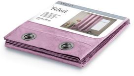 velvet uzuolaidos - AmeliaHome Velvet Curtains Pink 140x270cm - 2 nuotrauka