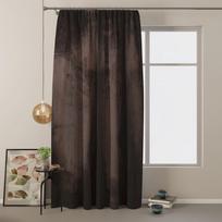 velvet uzuolaidos - AmeliaHome Velvet Pleat Curtains Dark Brown 140x270cm - 4 nuotrauka