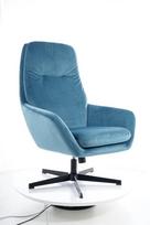 Pirkti Signal Meble Ford Velvet Chair With Footrest Turquoise - Photo 3