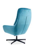 Pirkti Signal Meble Ford Velvet Chair With Footrest Turquoise - Photo 4