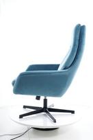 Pirkti Signal Meble Ford Velvet Chair With Footrest Turquoise - Photo 9