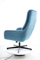 Pirkti Signal Meble Ford Velvet Chair With Footrest Turquoise - Photo 10