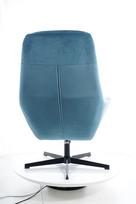 Pirkti Signal Meble Ford Velvet Chair With Footrest Turquoise - Photo 13