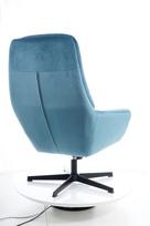 Pirkti Signal Meble Ford Velvet Chair With Footrest Turquoise - Photo 14