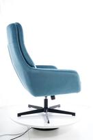 Pirkti Signal Meble Ford Velvet Chair With Footrest Turquoise - Photo 16