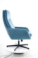 Pirkti Signal Meble Ford Velvet Chair With Footrest Turquoise - Photo 17