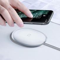 usb c charger - Baseus Jelly Qi Wireless Charger 15W White - 11 nuotrauka