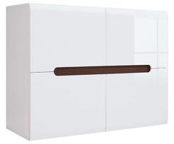 komoda 84 - Black Red White Chest Of Drawers Azteca Trio SFK4D White - 2 nuotrauka