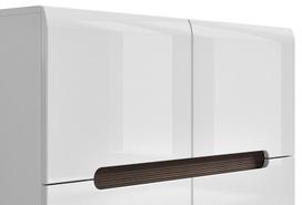 komoda 84 - Black Red White Chest Of Drawers Azteca Trio SFK4D White - 4 nuotrauka