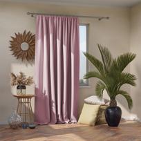 naktines uzuolaidos blackout - AmeliaHome Pleat Blackout Curtains Pink 140x270cm - 3 nuotrauka