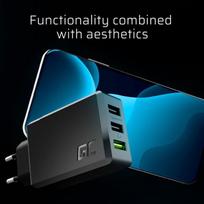 30w pakrovejas - Green Cell Charger GC ChargeSource 3 3 USB3.0 30W - 4 nuotrauka