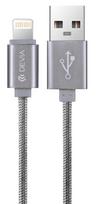 pakrovejas lightning - Devia Fashion Cable for Apple iOS MFI 1.2m Grey - 2 nuotrauka