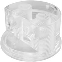 Singularity Computers Protium Quad Port Cap – Polished Acrylic