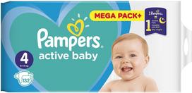 pamperiai - SAUSKELNĖS  ACTIVE BABY S4 132PC MB - 3 nuotrauka