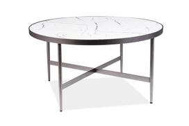 korpuso ausintuvai - Kavos staliukas Signal Meble Dolores B White Marble/Grey, 800x800x420 mm - 2 nuotrauka