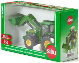modeliukai traktoriai - Siku John Deere With Front Loader 1982 - 2 nuotrauka