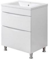 praustuvas su spintele 45 - Sanservis Smile-60 Cabinet with Basin Como-60 White 60x82x45cm - 1 nuotrauka