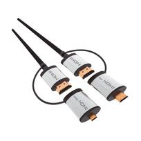 Omega HDMI Cable w/ miniHDMI And microHDMI Adapter 1.5m