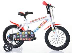 vaikiski dviracius - Bimbo Bike 77325 14" White Red - 3 nuotrauka