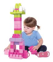 mega bloks - Mega Bloks First Builders Big Building Bag 60pcs Pink DCH54 - 3 nuotrauka