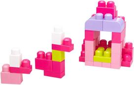mega bloks - Mega Bloks First Builders Big Building Bag 60pcs Pink DCH54 - 6 nuotrauka
