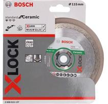 pjovimo diskai 125 x 1 x 22 23 mm - Deimantinis pjovimo diskas BOSCH X-LOCK 125x1.6x7mm - 2 nuotrauka