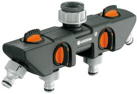 vandens skirstytuvas - Gardena 4-way Distributor Hose Connector - 2 nuotrauka