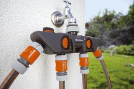 vandens skirstytuvas - Gardena 4-way Distributor Hose Connector - 3 nuotrauka