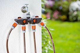 vandens skirstytuvas - Gardena 4-way Distributor Hose Connector - 4 nuotrauka