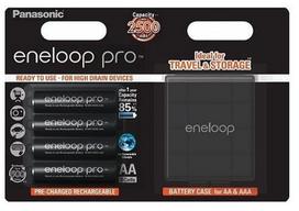 ikraunamos baterijos aa - Panasonic Batteries Eneloop AA 4pcs + Rechargeable Box - 1 nuotrauka