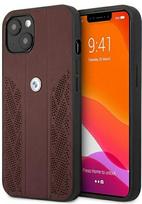 BMW "BMHCP13SRSPPR Leather Back Case iPhone 13 Mini" Red