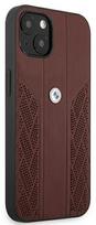 apple iphone 13 odinis deklas - BMW "BMHCP13SRSPPR Leather Back Case iPhone 13 Mini" Red - 2 nuotrauka
