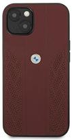 apple iphone 13 odinis deklas - BMW "BMHCP13SRSPPR Leather Back Case iPhone 13 Mini" Red - 3 nuotrauka