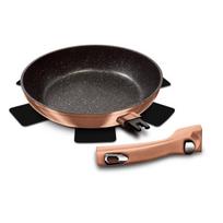 keptuves su nuimama rankena - Berlingerhaus Metallic Line keptuvė su nuimama rankena Rose Gold Edition, 24 cm - 1 nuotrauka