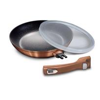 keptuves su nuimama rankena - Berlingerhaus Metallic Line keptuvė su nuimama rankena Rose Gold Edition, 24 cm - 2 nuotrauka