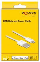 senukai adapteriai - Kabelis Delock 83000, balta, 1 m - 3 nuotrauka