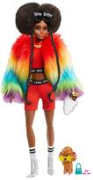 Lėlė Barbie Extra Rainbow Coat With Poodle GVR04