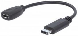 micro usb b usb c - Manhattan Cable USB to USB-micro 0.15m - 1 nuotrauka
