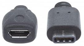 micro usb b usb c - Manhattan Cable USB to USB-micro 0.15m - 4 nuotrauka