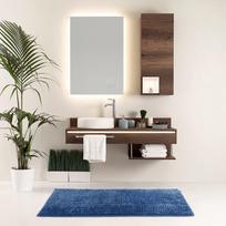 kilimelis batams - AmeliaHome Bati Bathmat Set 50x80/40x50 Dark Blue - 6 nuotrauka