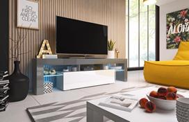 Cama Meble Toro 158 TV Stand Grey/White Gloss