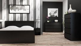 x m5 - Komoda Top E Shop M5 Malwa 5 Drawers Black - 2 nuotrauka