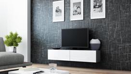 Cama Meble Vigo 140 TV Stand Grey/White Gloss